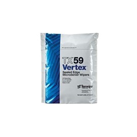 Texwipe TX59 - Vertex Dry Wipers, 9' x 9', 10 Bags/Case