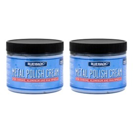 Kit 2 Abrillantadores Crema Para Metales Blue Magic 396g Azul