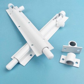 2 Pcs Sliding Barrel Bolts, Round Bar Latches, Safety Door Bolts, Slide Latches, Anti-Theft, Fire Door Latch Bolts, Gate Interior Lock, Easy Installation, Various Doors For Furniture