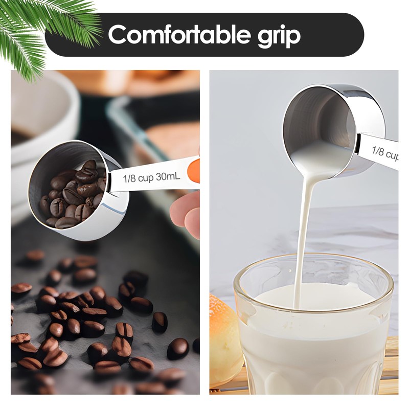 10 Pcs Measuring Cups and Spoons Set, Premium Stainless Steel