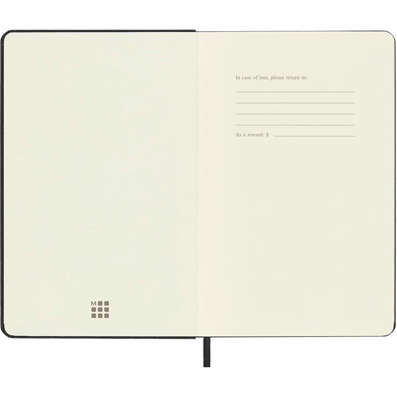 Moleskine Classic Ruled Paper Notebook, Hard Cover and Elastic Closure