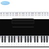 Piano Key Stickers for 88-Key Keyboard, Removable Silicone Labels with