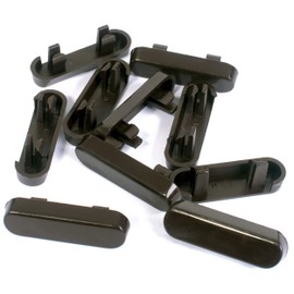 JCP 10 x Brown Window Drainage Cover Caps Weep Hole Covers for UPVC Windows