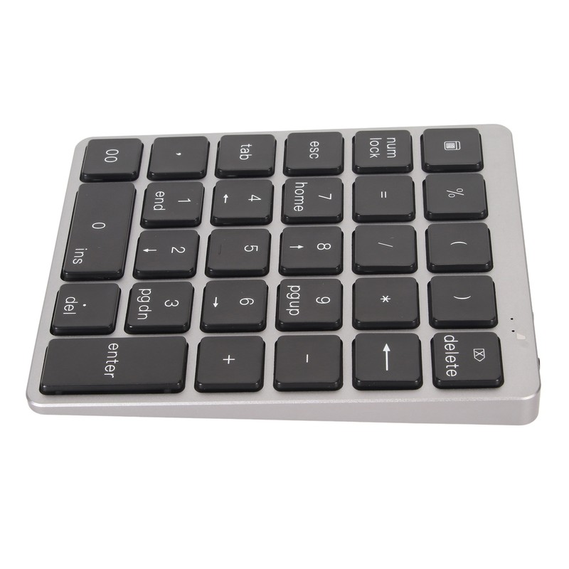 Numeric Keyboard Mini USB Rechargeable Wired 28 Keys Thin Portable