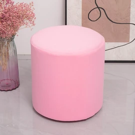 Ottoman Slipcovers Round Small/Medium/XX-Large/Large, Stretch Velvet Ottoman Cover 40/30/36/25/18/42/20, Storage Footstool Cover Slipcovers, Stool Pouf Furniture Protector Slipcover(#6,W24 xH18)