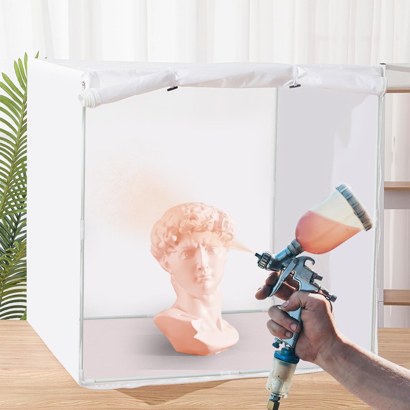 Threehoney Spray Paint Booth Kit Portable Airbrush Booth Spray Paint