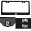 KA Matte Black Rolls Royce Logo Mirror Laser Etched License