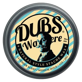 Dubs Was Here - NATURAL HOLD Moustache Wax  1 oz tin