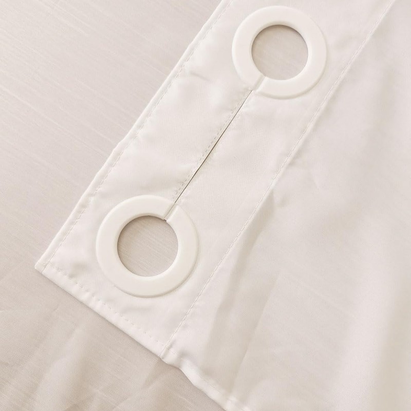 Split Shower Curtain for Bath Transfer Benches, Polyester Fabric See