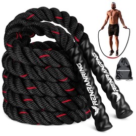 Weighted Jump Rope for Men and Women, 3lb 4lb 5lb Adult Heavy Skipping Rope, Jumprope for Fitness,Workout Equipment, Fitness Equipment for Home Gym Ex