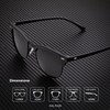 KALIYADI Polarized Sunglasses for Men and Women Semi-Rimless Frame Driving