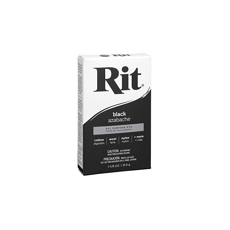 Rit, Black Purpose Powder Dye, 1-1/8 oz (Тwo Рack)