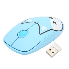 Wireless Mouse Mute Cute Cartoon Style 3 Smart Sleep Modes 2.4GHz Ergonomic Cherry Roller USB Mouse for Girl