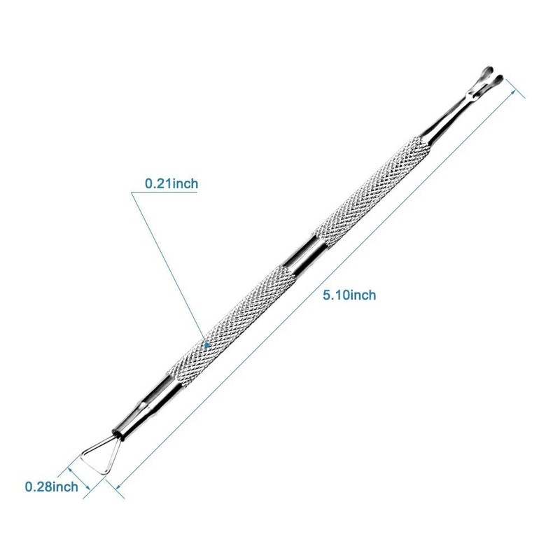 Professional Cuticle Pusher and Cutter Trimmer Remover 2-Piece Manicure Tool