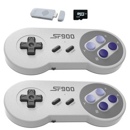 Grigioy (4,000 Games) Super Fame-Style Game Box, Wireless Controller, Game Console, Compatible Device, Main Unit, Retrogame, Built-in 4,000 Types