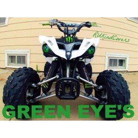 GREEN EYES Headlight Covers Kawasaki KFX450 2006 - 2024 KFX 450 KFX450R 450R