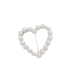 Love Heart Scarf Ring Clip T-shirt Tie Clips for Women Girls Pearl Heart Scarf Ring Buckle Shawl Clip Clothing Wrap Holder Scarf Shawl Tie Buckle for Decoration Accessories