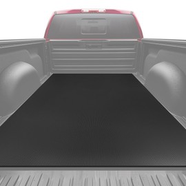 JDGG Heavy-Duty Utility Truck Bed Mat, Extra-Thick 4' x 6' Rubber Cargo Liner, Effectively Protects Your Truck from Dirt and Scratches, Universal Size, Easy to Cut, All-Weather Protection