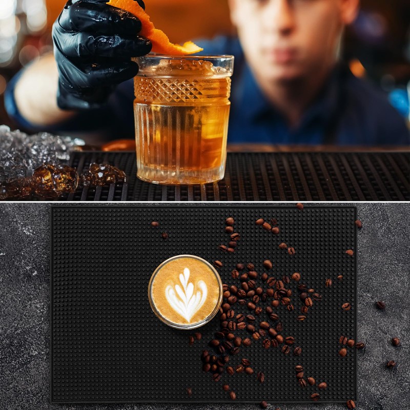 Tioncy 4 Pcs Bar Mat for Countertop 24 x 12