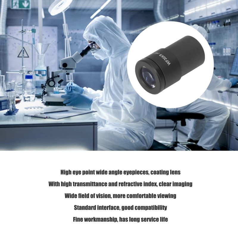 WF30X/9 Microscope Eyepiece Lens High Eye Point Wide Field 30mm