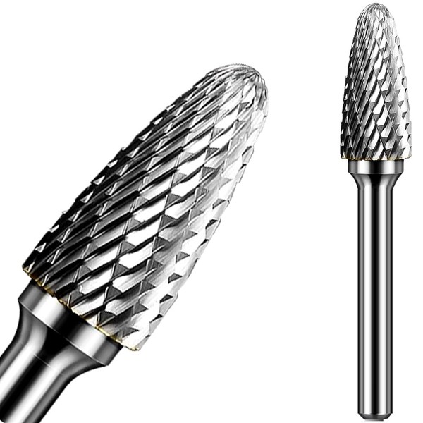 KOTVTM Carbide Burr SF-5 Die Grinder Bits Tungsten Double Cut