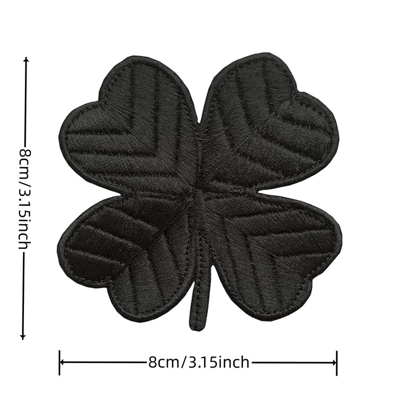 Irish 4 Leaf Clover Patch - Funny Die Cut Embroidered