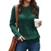 VIISHOW Women's Solid Knit Cable Knit Sweater Casual Long Sleeve