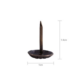 Yosoo 100Pcs Antique Bronze Upholstery Nail Wood Decorative Tack Stud for Home Furniture Decor (Size : Type7-Green Bronze)
