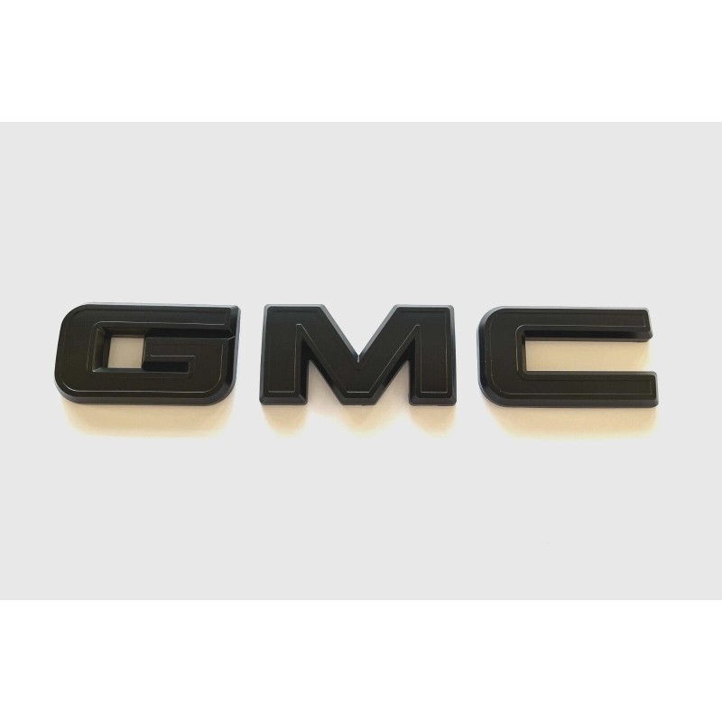 GMC Overlays Rear Tailgate Black Out Emblem 2019-23 GMC Sierra