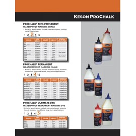 Keson 5BD ProChalk Ultimate Chalk Dye, Blue, 5-Ounce