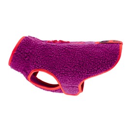 RC Pet Products Tundra Fleece Dog Coat, Cold Weather Dog Jacket, Size 10, Mulberry/Hot Coral