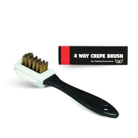 4 Way Crepe Brush - Suede & Nubuck Rubber Shoe Cleaning Brush with Brass Bristles, NuLife Kicks