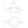 Astro Minima Slimline Round Adjustable Fire-Rated Indoor Downlight (Matt Black),