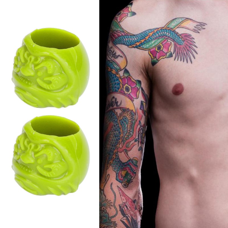 200pcs Tattoo Ink Cups Disposable Stable Base Thicken Deepen Microblading