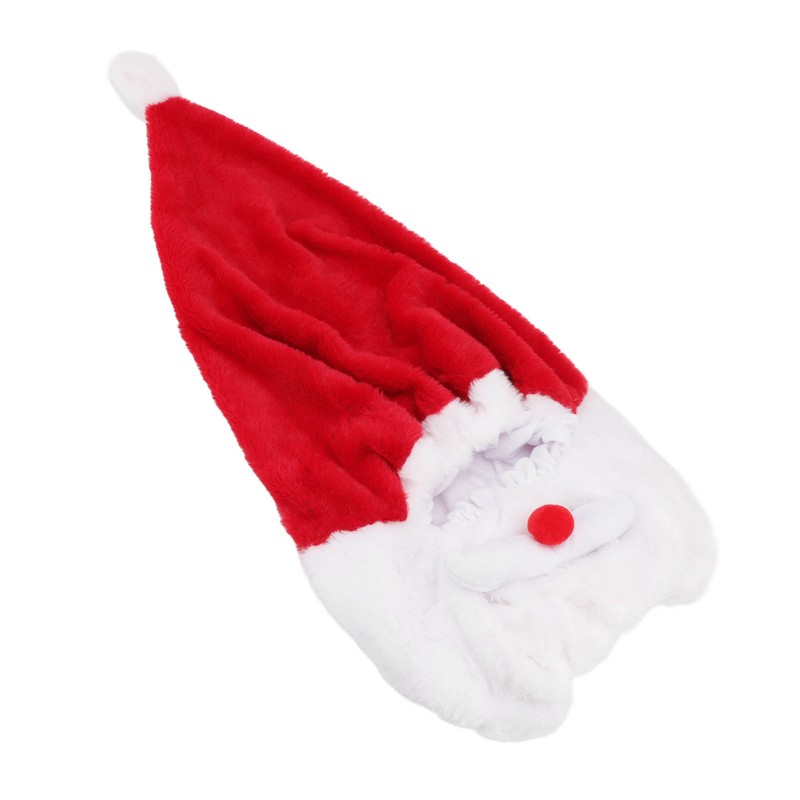 Christmas Helmet Cover Plush Scratch Proof Motorcycle Helmet Hat for