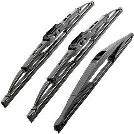 Recambo Windscreen Wiper Front and Rear Compatible with Vauxhall Meriva A Year of Manufacture 2003-2010 (Set of 3: 600 mm / 600 mm / 400 mm)