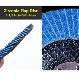ROZZLOOM Zirconia 4 1/2 Flap Discs for Angle Grinder - 120 Grit Flap Disc 4.5'' x 7/8'' Grinding Wheel, Sanding Disc - Flap Wheel Disc for Cleaning Wood,Metal,Stainless Steel-2pcs
