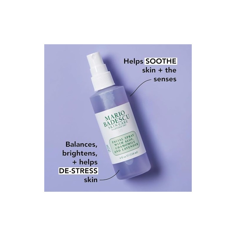 Mario Badescu Spray facial Agua de rosa y lavanda Duo