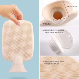 Cold protection water heater water bag home care warm compress hot water pack hand warmer thermal cover camping supplies winter Necessities Gray 2000ml