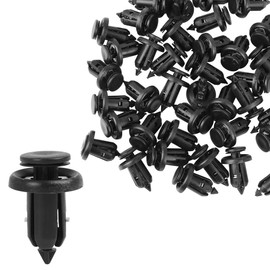 X AUTOHAUX 40 x Plastic Retaining Mudguard Pressure Type Clip 91506-S9A-003 Black
