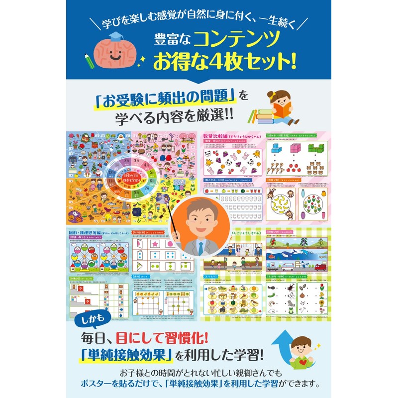 Elementary School Entrance Examination Bath Poster Montessori [Learning Habit!] Series