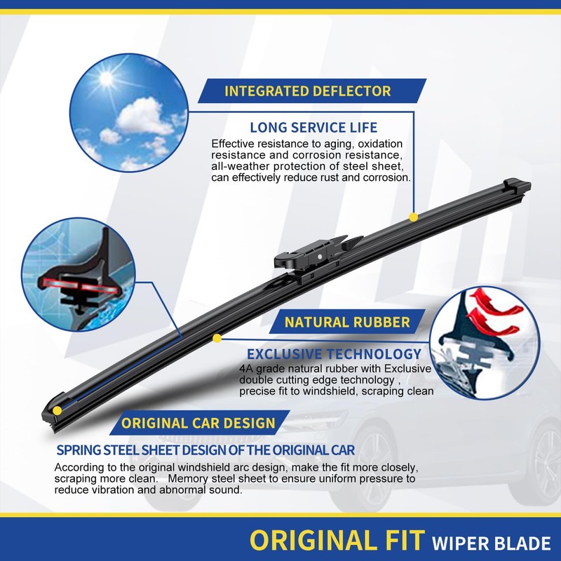 3 wipers Replacement For 2011-2016 2017 2018 2019 2020 2021