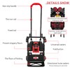 Folding Hand Truck, Portable Dolly Cart with Rubber Wheels and
