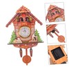 Alipis Wooden Wall Clock Classic Cuckoo Clock Silent Sweep for