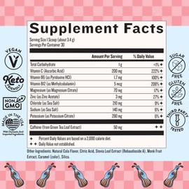 Legendairy Milk She’s Electric - Cola Energy Powder Clean Energy Hydration Powder - Sugar Free - Calorie Free - Vitamin B6 & Vitamin B12 - Green Tea Extract - Beverage, Drink Mix