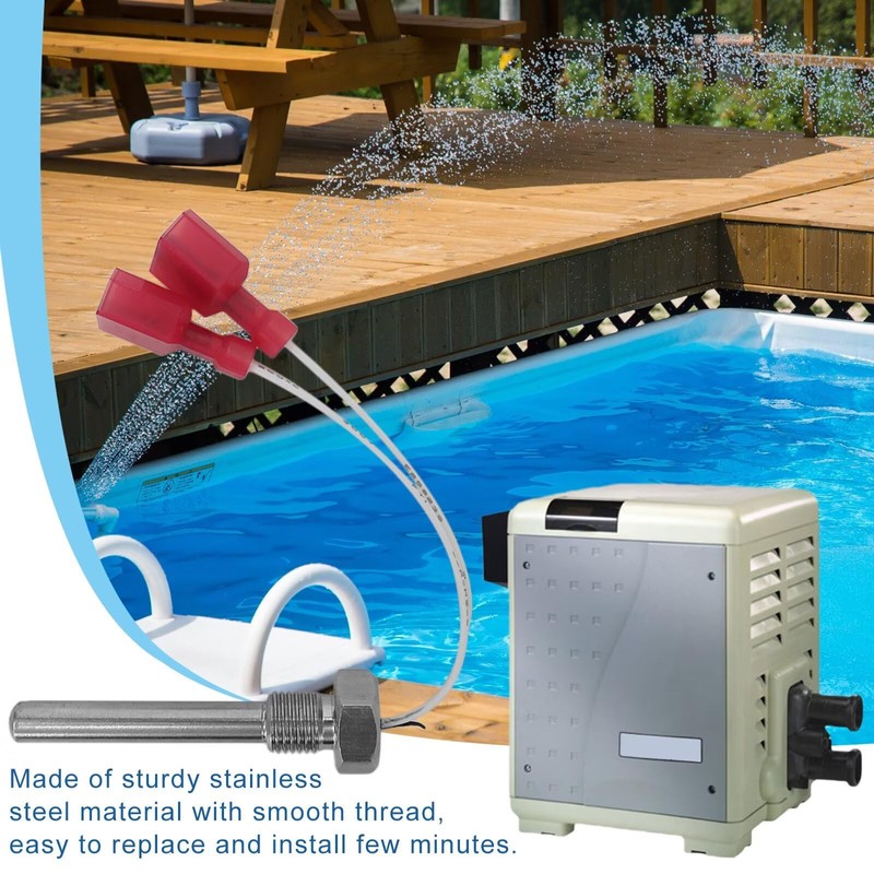 Vicue 42002-0024S Stack Flue Sensor Fit for Pentair Pool Heater,