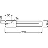 OSRAM DULUX L18 LED lamp for 2G11 base, 8 watt,