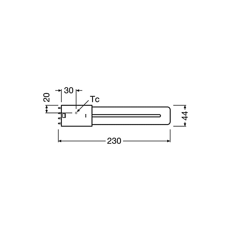 OSRAM DULUX L18 LED lamp for 2G11 base, 8 watt,
