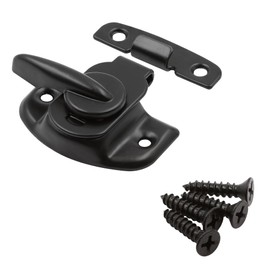 Prime-Line F 25668 Window Sash Lock and Keeper, Cam Action, Matte Black (Single Pack)
