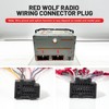 RED WOLF Car Aftermarket Radio Stereo Wiring Harness Adapter Connector